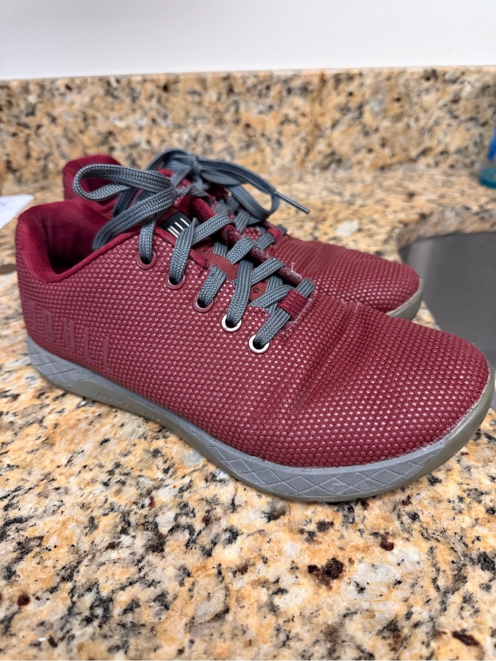 Nobull Superfabric Trainer Womens 9 mens 7.5 workout shoes Maroon
